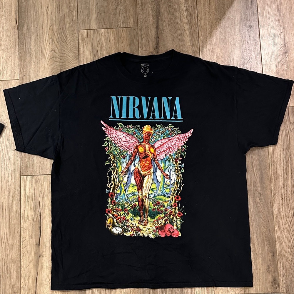 NIRVANA Black Tee xxl 2XL